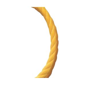 Baron Mfg 1/4 in. x 600 ft. Yellow Twisted Polypropylene Ropeimage