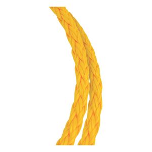 Baron Mfg 1/2 in. x 300 ft. Yellow Hollow Braided Polypropylene Ropeimage