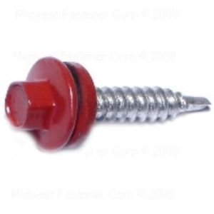Midwest Fastener #10-14 x 1 in. Red Pole Barn Screws, 108-Packimage