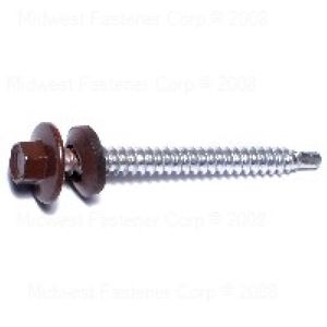 Midwest Fastener #10 x 2 in. Brown Pole Barn Screws, 70-Packimage