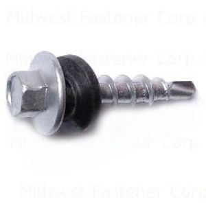 Midwest Fastener #10 x 1 in. Silver Pole Barn Screwsimage
