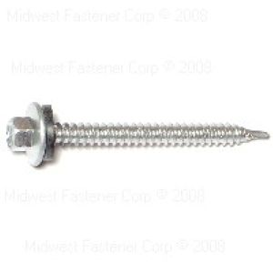 Midwest Fastener #10 x 2 in. Silver Pole Barn Screwsimage