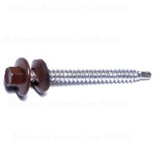 Midwest Fastener #10 x 2 in. Brown Pole Barn Screwsimage