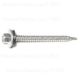 Midwest Fastener #10 x 2 in. Silver Pole Barn Screwsimage