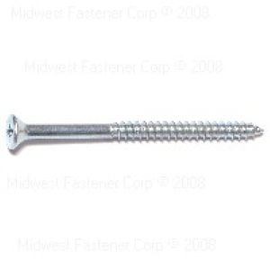 Midwest Fastener #6 x 2 in. Phillips Flat Wood Screwsimage