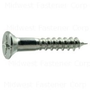 Midwest Fastener #8 x 1 in. Phillips Flat Head Wood Screwimage
