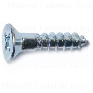 Midwest Fastener #12 x 1 in. Phillips Flat Head Wood Screwsimage