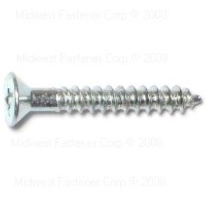 Midwest Fastener #6 x 1 in. Phillips Flat Wood Screwsimage