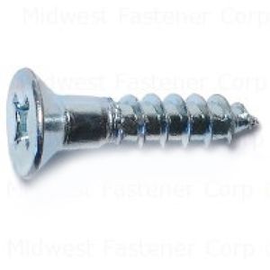 Midwest Fastener #12 x 1 in. Phillips Flat Head Wood Screws, 5-Packimage
