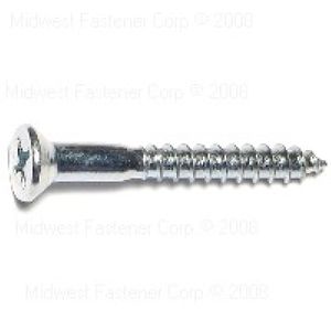 Midwest Fastener #14 x 2 in. Phillips Flat Head Wood Screws, 5-Packimage