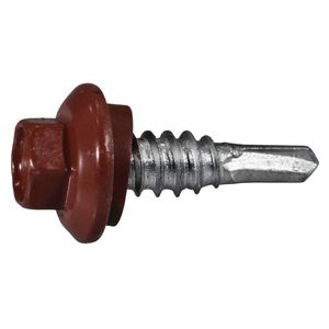 Midwest Fastener 1/4 in. x 7/8 in. Red Stitch Screws, 70-Packimage