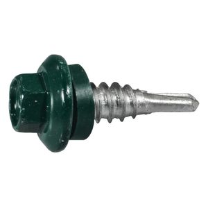 Midwest Fastener 1/4 in. x 7/8 in. Green Stitch Screwsimage
