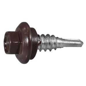 Midwest Fastener 1/4 in. x 7/8 in. Brown Stitch Screwsimage