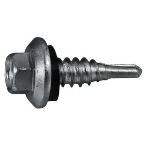 Midwest Fastener 1/4 in. x 7/8 in. Silver Stitch Screws, 68-Packimage