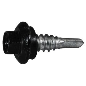 Midwest Fastener 1/4 in. x 7/8 in. Black Stitch Screwsimage