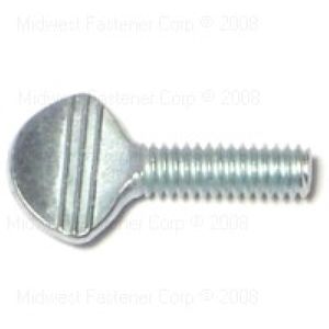 Midwest Fastener #8-32 x 1/2 in. Spade Head Thumb Screw, 24-Packimage