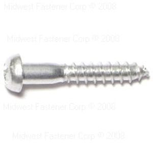 Midwest Fastener #8 x 1 in. Phillips Round Head Wood Screwsimage
