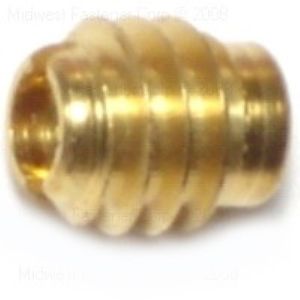 Midwest Fastener #8-32 Brass Wood Insertimage
