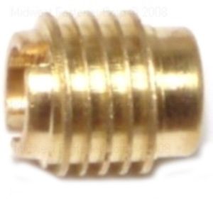 Midwest Fastener 1/4-20 Brass Wood Insertimage