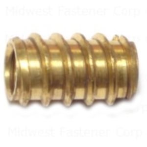 Midwest Fastener 3/8-16 Brass Wood Insertimage