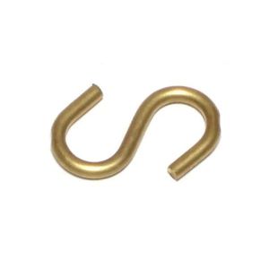 Midwest Fastener 1 in. Brass S-Hooks, 15-Packimage