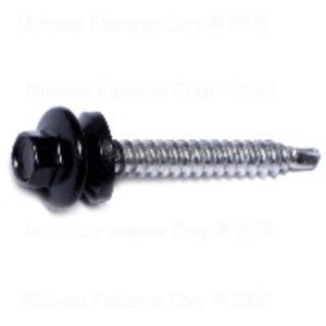 Midwest Fastener #10 x 1-1/2 in. Black Pole Barn Screwsimage