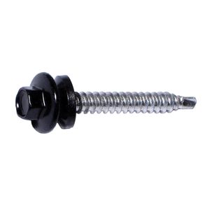 Midwest Fastener #10 x 1-1/2 in. Black Pole Barn Screwsimage