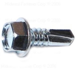Midwest Fastener #14 x 3/4 in. Hex Washer Head Self-Drilling Sheet Metal Screwsimage