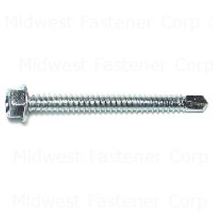 Midwest Fastener #14 x 2-1/2 in. Hex Washer Head Self-Drilling Sheet Metal Screwsimage