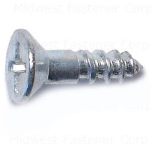 Midwest Fastener #6 x 1/2 in. Phillips Flat Head Wood Screwimage