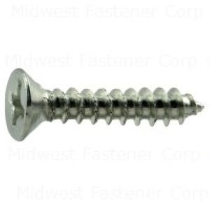 Midwest Fastener #6 x 3/4 in. Phillips Flat Head Wood Screwsimage
