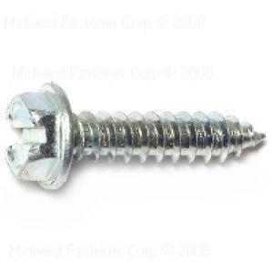 Midwest Fastener #8 x 3/4 in. Slotted Hex Washer Head Sheet Metal Screwsimage