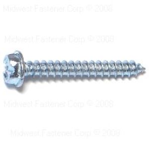 Midwest Fastener #8 x 1-1/4 in. Slotted Hex Washer Head Sheet Metal Screwsimage