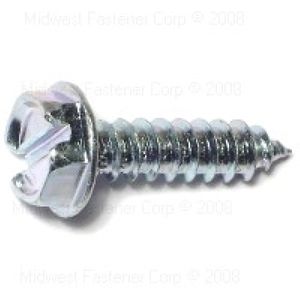 Midwest Fastener #10 x 3/4 in. Slotted Hex Washer Head Sheet Metal Screwsimage