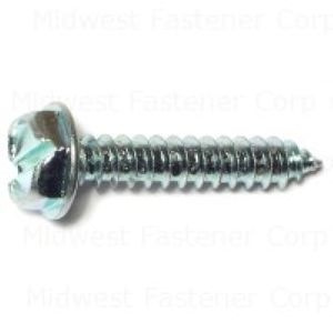 Midwest Fastener #10 x 1 in. Slotted Hex Washer Head Sheet Metal Screwsimage