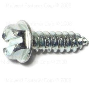 Midwest Fastener #12 x 3/4 in. Slotted Hex Washer Head Sheet Metal Screwsimage