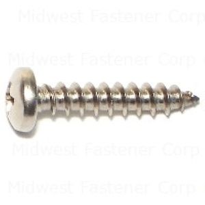 Midwest Fastener #10 x 1 in. Pan Head Sheet Metal Screwsimage