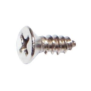Midwest Fastener #8 x 1/2 in. Stainless Steel Flat Head Sheet Metal Screwsimage