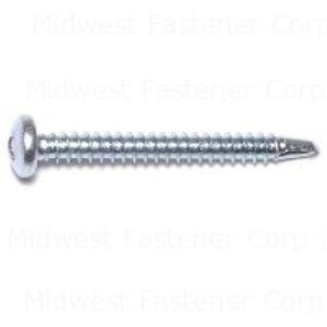 Midwest Fastener #8 x 1-1/2 in. Pan Head Phillips Self-Drilling Screwsimage