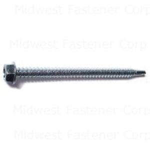 Midwest Fastener #12 x 3 in. Hex Washer Head Self-Drilling Screwimage
