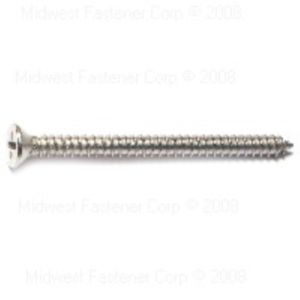 Midwest Fastener #8 x 2 in. Flat Head Sheet Metal Screwsimage