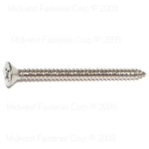 Midwest Fastener #12 x 2-1/2 in. Flat Head Sheet Metal Screwsimage