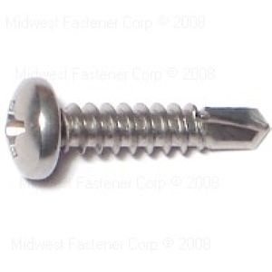 Midwest Fastener #8 x 3/4 in. Pan Head Self-Drilling Screwimage