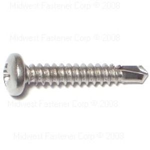 Midwest Fastener #8 x 1 in. Pan Head Self-Drilling Screwsimage