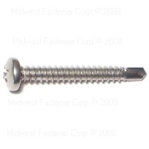 Midwest Fastener #10 x 1-1/2 in. Pan Head Self-Drilling Screwimage