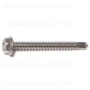 Midwest Fastener #8 x 1-1/2 in. Hex Head Self-Drilling Screwimage