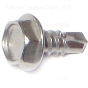 Midwest Fastener #10 x 1/2 in. Hex Head Self-Drilling Screwimage