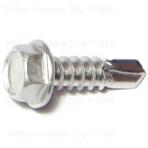 Midwest Fastener #12 x 3/4 in. Hex Head Self-Drilling Screwsimage