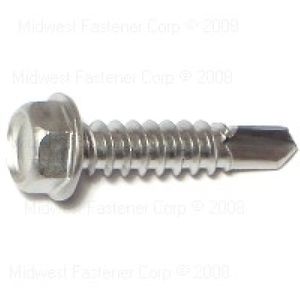 Midwest Fastener #12 x 1 in. Hex Head Self-Drilling Screwsimage