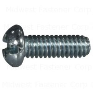 Midwest Fastener #8-32 x 1/2 in. Combination Round Head Machine Screwsimage